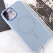 Чохол TPU+Glass Sapphire Midnight Open Camera with MagSafe для Apple iPhone 15 Plus (6.7"), Синій / Blue