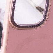 Чехол TPU+Glass Sapphire Midnight Open Camera with MagSafe для Apple iPhone 15 Plus (6.7"), Розовый / Pink Sand