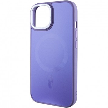 Чехол TPU+Glass Sapphire Midnight Open Camera with MagSafe для Apple iPhone 15 Plus (6.7"), Сиреневый / Dasheen - iPhone 15 Plus - изображение 2