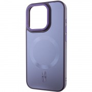 Чехол TPU+Glass Sapphire Midnight Open Camera with MagSafe для Apple iPhone 15 Pro (6.1"), Фиолетовый / Deep Purple