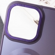 Чохол TPU+Glass Sapphire Midnight Open Camera with MagSafe для Apple iPhone 15 Pro (6.1"), Фіолетовий / Deep Purple