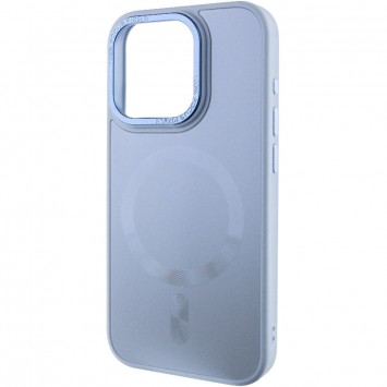 Чехол TPU+Glass Sapphire Midnight Open Camera with MagSafe для Apple iPhone 15 Pro (6.1"), Голубой / Blue - iPhone 15 Pro - изображение 2