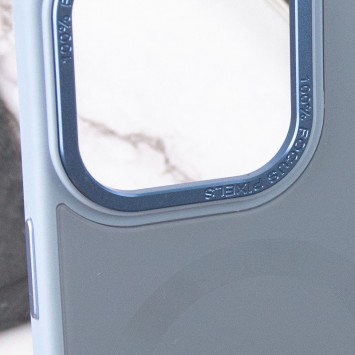 Чехол TPU+Glass Sapphire Midnight Open Camera with MagSafe для Apple iPhone 15 Pro (6.1"), Голубой / Blue - iPhone 15 Pro - изображение 5