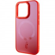 Чехол TPU+Glass Sapphire Midnight Open Camera with MagSafe для Apple iPhone 15 Pro (6.1"), Красный / Red