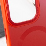 Чохол TPU+Glass Sapphire Midnight Open Camera with MagSafe для Apple iPhone 15 Pro (6.1"), Червоний / Red