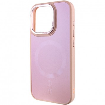 Чехол TPU+Glass Sapphire Midnight Open Camera with MagSafe для Apple iPhone 15 Pro (6.1"), Розовый / Pink Sand - iPhone 15 Pro - изображение 2