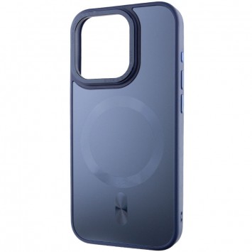 Чехол TPU+Glass Sapphire Midnight Open Camera with MagSafe для Apple iPhone 15 Pro (6.1"), Синий / Deep navy - iPhone 15 Pro - изображение 2