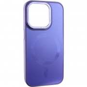Чохол TPU+Glass Sapphire Midnight Open Camera with MagSafe для Apple iPhone 15 Pro (6.1"), Бузковий / Dasheen