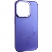 Чехол TPU+Glass Sapphire Midnight Open Camera with MagSafe для Apple iPhone 15 Pro (6.1"), Сиреневый / Dasheen