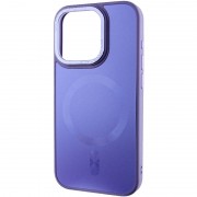 Чохол TPU+Glass Sapphire Midnight Open Camera with MagSafe для Apple iPhone 15 Pro (6.1"), Бузковий / Dasheen