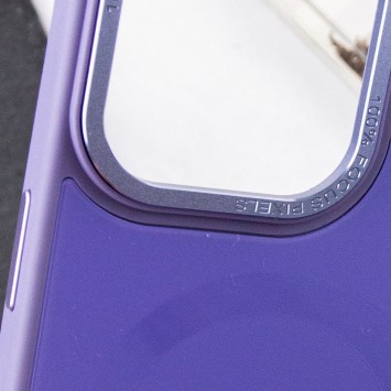 Чехол TPU+Glass Sapphire Midnight Open Camera with MagSafe для Apple iPhone 15 Pro (6.1"), Сиреневый / Dasheen - iPhone 15 Pro - изображение 5