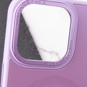 Чехол TPU+Glass Sapphire Midnight Open Camera with MagSafe для Apple iPhone 15 Pro (6.1"), Сиреневый / Lilac