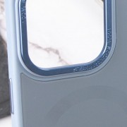 Чохол TPU+Glass Sapphire Midnight Open Camera with MagSafe для Apple iPhone 15 Pro Max (6.7"), Синій / Blue