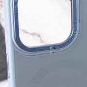 Чехол TPU+Glass Sapphire Midnight Open Camera with MagSafe для Apple iPhone 15 Pro Max (6.7"), Голубой / Blue