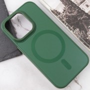 Чохол TPU+Glass Sapphire Midnight Open Camera with MagSafe для Apple iPhone 15 Pro Max (6.7"), Зелений / Forest green