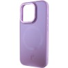 Чохол TPU+Glass Sapphire Midnight Open Camera with MagSafe для Apple iPhone 15 Pro Max (6.7"), Бузковий / Lilac