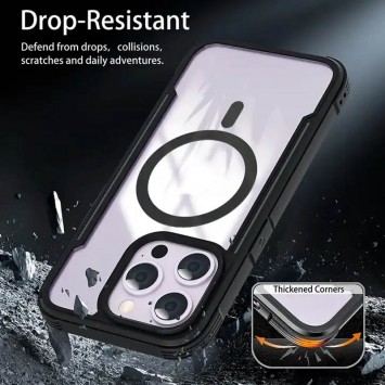 TPU+PC чехол Defense Clear with MagSafe для Apple iPhone 15 Pro (6.1"), Черный - iPhone 15 Pro - изображение 2