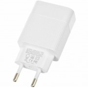 Блок швидкої зарядки для телефону, планшета XO-L72 з кабелем Type C - USB A / 3 USB / Quick Charge 3.0 / Білий