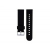 Силиконовый ремешок для часов Amazfit, Galaxy Watch, Garmin - 20 мм, черный