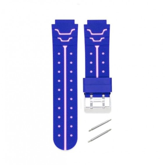Силиконовый ремешок для детских часов: Q750 Q100 Q60 Q80 Q90 Q528 T7 S4 Y21 Y19, 16 мм, фиолетово-розовый