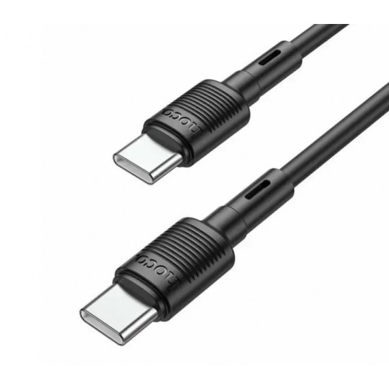 Кабель для телефона Hoco X83 / Type-C на Type-C / 1 метр черного цвета
