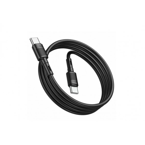 Кабель для телефона Hoco X83 / Type-C на Type-C / 1 метр черного цвета