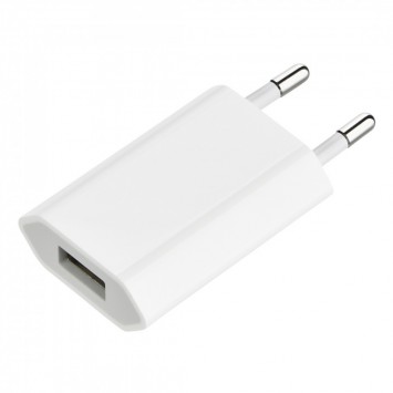 Зарядний пристрій (5w 1A) для Apple iPhone / iPod (AAA) (box) (Білий)