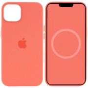 Чохол для iPhone 13 - Silicone case (AAA) full with Magsafe and Animation (Рожевий / Pink Pomelo)