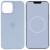 Чохол для Apple iPhone 12 Pro Max (6.7"") - Silicone case (AAA) full with Magsafe and Animation (Блакитний / Cloud Blue)