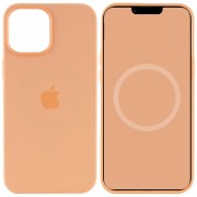 Чехол для Apple iPhone 12 Pro Max (6.7"") - Silicone case (AAA) full with Magsafe and Animation (Оранжевый / Cantaloupe)