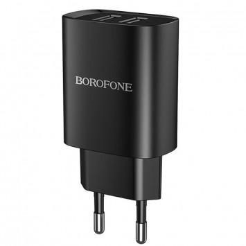 Зарядний пристрій Borofone BN2 (2USB/2.1A) Чорний