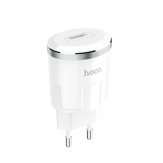 Блок зарядки Hoco C37A 2.4A 1USB white