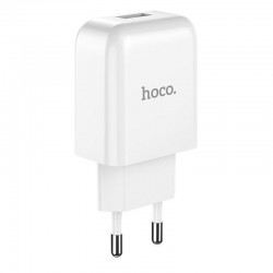 Зарядний пристрій HOCO N2 (1USB/2.1A) Білий