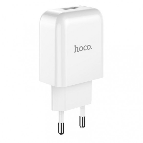 Зарядний пристрій HOCO N2 (1USB/2.1A) Білий