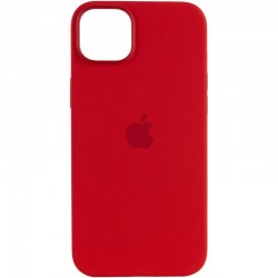 Чехол для Apple iPhone 14 (6.1"") - Silicone case (AAA) full with Magsafe Красный / Red