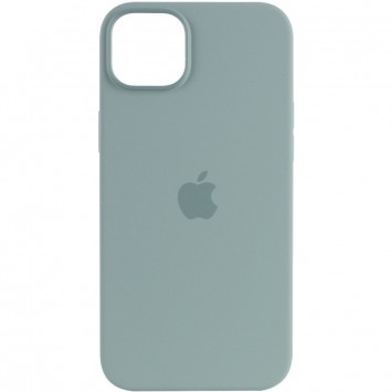 Чохол для Apple iPhone 14 (6.1"") - Silicone case (AAA) full with Magsafe Бірюзовий / Succulent