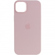 Чохол для Apple iPhone 14 (6.1"") - Silicone case (AAA) full with Magsafe Рожевий / Chalk Pink