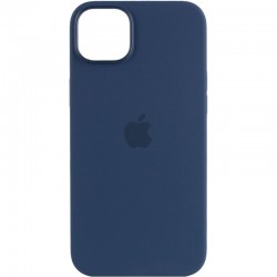 Чехол для Apple iPhone 14 (6.1"") - Silicone case (AAA) full with Magsafe Синий / StromBlue
