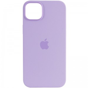 Чохол для Apple iPhone 14 (6.1"") - Silicone case (AAA) full with Magsafe Бузковий / Lilac