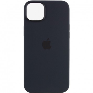 Чехол для Apple iPhone 14 (6.1"") - Silicone case (AAA) full with Magsafe Черный / Midnight