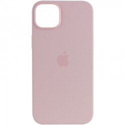 Чохол для Apple iPhone 14 Plus (6.7"") - Silicone case (AAA) full with Magsafe Рожевий / Chalk Pink