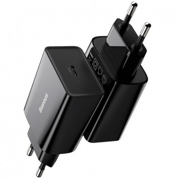 Зарядний пристрій Baseus Speed Mini Quick Charger 1C 20W (CCFS-S) (Чорний) - Мережеві ЗП (220 В) - зображення 3 