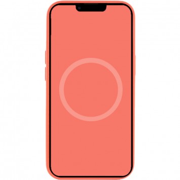 Чехол для iPhone 13 - Silicone case (AAA) full with Magsafe and Animation (Розовый / Pink Pomelo) - Чехлы для iPhone 13 - изображение 3