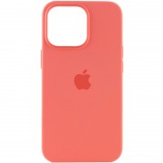 Чохол для iPhone 13 Pro - Silicone case (AAA) full with Magsafe and Animation (Рожевий / Pink Pomelo)