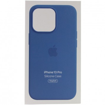 Чехол для iPhone 13 Pro - Silicone case (AAA) full with Magsafe and Animation (Синий / Blue Jay) - Чехлы для iPhone 13 Pro - изображение 4