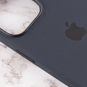Чохол для iPhone 13 Pro - Silicone case (AAA) full with Magsafe and Animation (Чорний / Midnight)