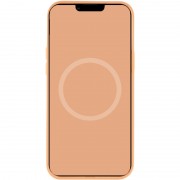 Чохол для Apple iPhone 12 Pro / 12 (6.1"") - Silicone case (AAA) full with Magsafe and Animation (Помаранчевий / Cantaloupe)