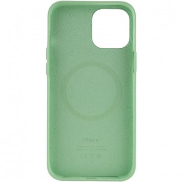 Чехол для Apple iPhone 12 Pro / 12 (6.1"") - Silicone case (AAA) full with Magsafe and Animation (Зеленый / Pistachio) - Чехлы для iPhone 12 Pro - изображение 2