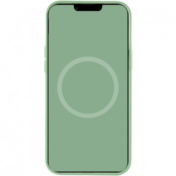 Чохол для Apple iPhone 12 Pro / 12 (6.1"") - Silicone case (AAA) full with Magsafe and Animation (Зелений / Pistachio) - Чохли для iPhone 12 Pro - зображення 3 