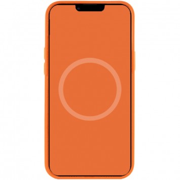 Чехол для Apple iPhone 12 Pro / 12 (6.1"") - Silicone case (AAA) full with Magsafe and Animation (Оранжевый / Kumquat) - Чехлы для iPhone 12 Pro - изображение 3
